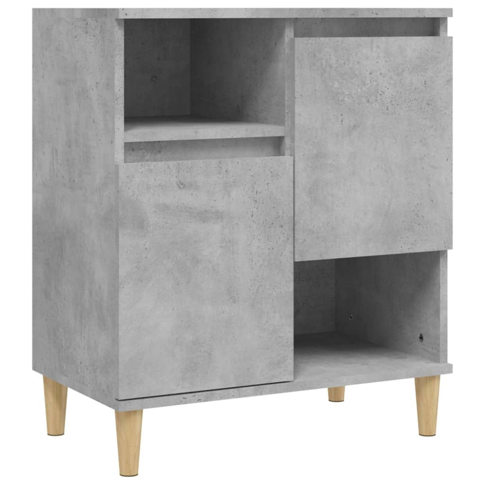 Produktbild för Skänk 3 st betonggrå 60x35x70 cm konstruerat trä