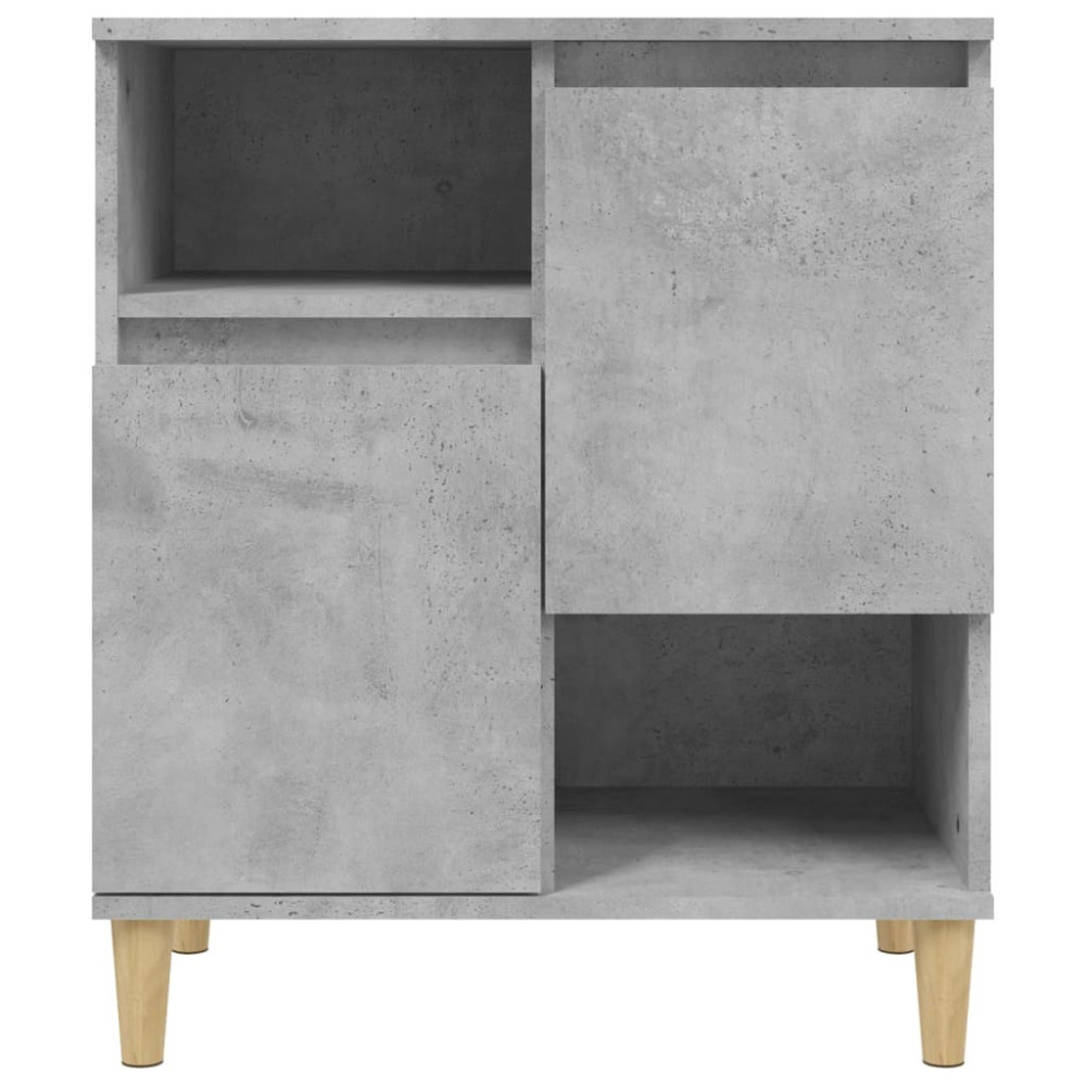 Produktbild för Skänk 3 st betonggrå 60x35x70 cm konstruerat trä