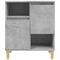 Produktbild för Skänk 3 st betonggrå 60x35x70 cm konstruerat trä