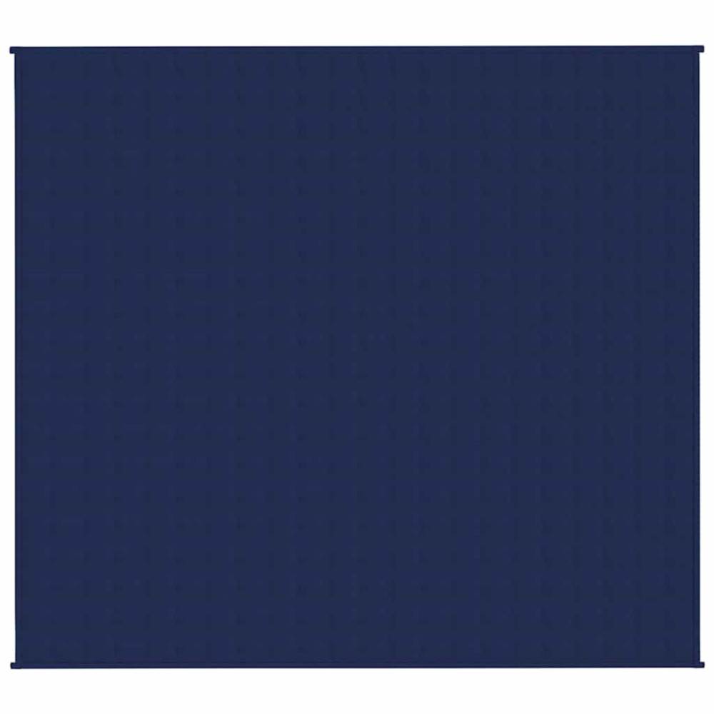 Produktbild för Tyngdtäcke blå 200x220 cm 9 kg tyg