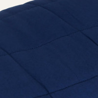Produktbild för Tyngdtäcke blå 200x220 cm 9 kg tyg