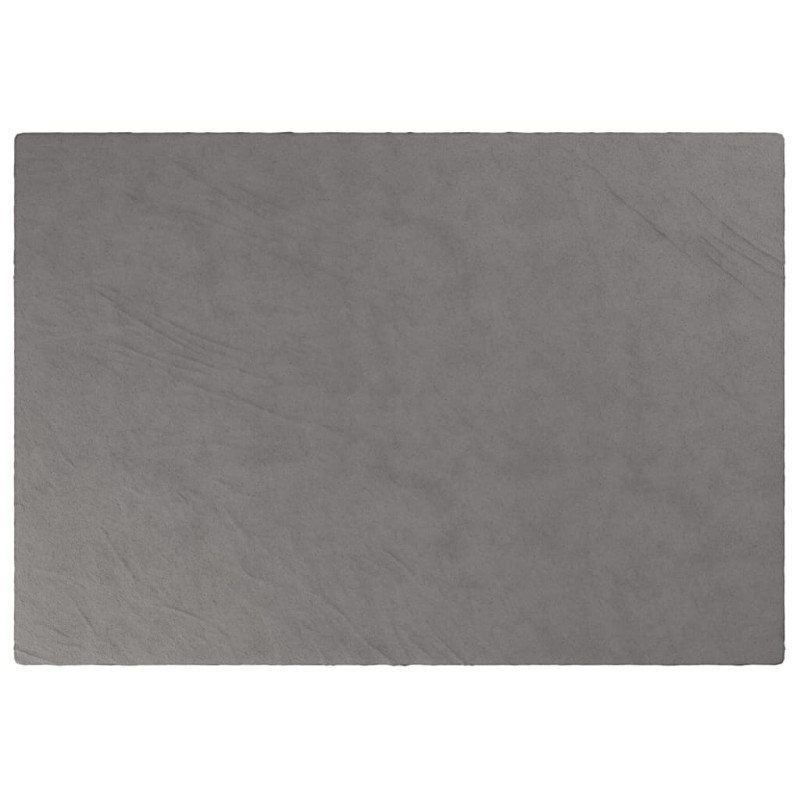 Produktbild för Tyngdtäcke med påslakan grå 135x200 cm 6 kg tyg