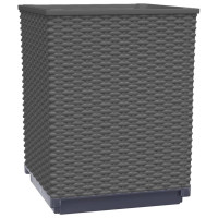 Produktbild för Odlingslådor 2 st svart 30x30x37 cm polypropylen