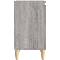 Produktbild för Tvättställsskåp grå sonoma 58x33x60 cm konstruerat trä
