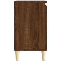 Produktbild för Tvättställsskåp brun ek 58x33x60 cm konstruerat trä