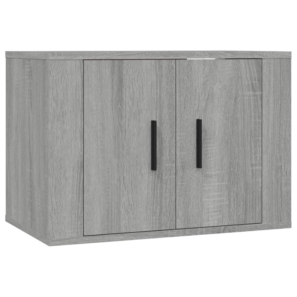 Produktbild för Väggmonterade tv-skåp 2 st grå sonoma 57x34,5x40 cm