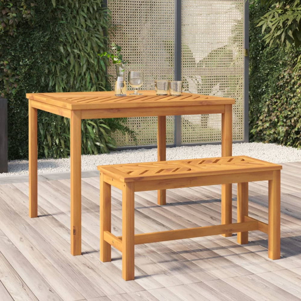 Produktbild för Trädgårdsbänk 80 cm massivt akaciaträ