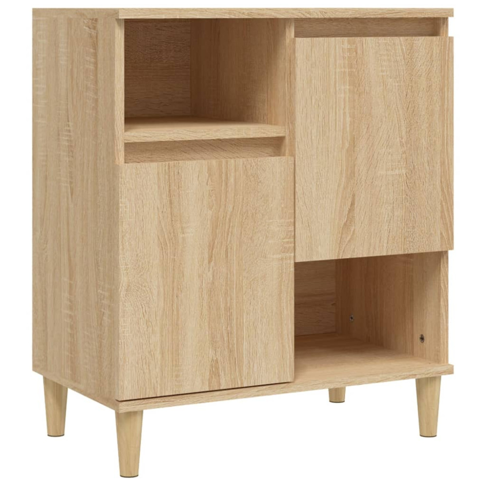 Produktbild för Skänk 3 st sonoma ek 60x35x70 cm konstruerat trä