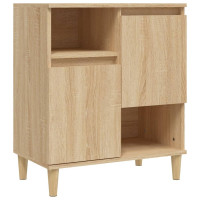 Produktbild för Skänk 3 st sonoma ek 60x35x70 cm konstruerat trä