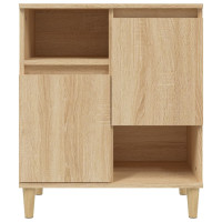 Produktbild för Skänk 3 st sonoma ek 60x35x70 cm konstruerat trä
