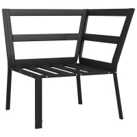 Miniatyr av produktbild för Trädgårdsstol med grå dynor 76x76x79 cm stål