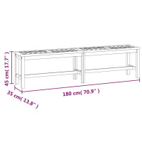 Produktbild för Trädgårdsbänk 180 cm massivt akaciaträ
