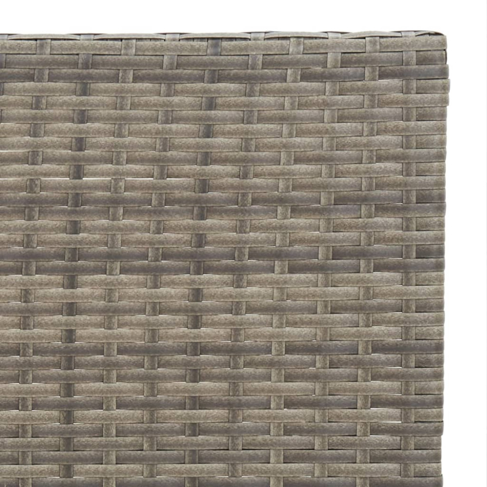 Produktbild för Hopfällbart cafébord grå 55x54x71 cm konstrotting