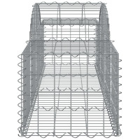 Produktbild för Gabioner bågformade 11 st 200x50x40/60 cm galvaniserat järn