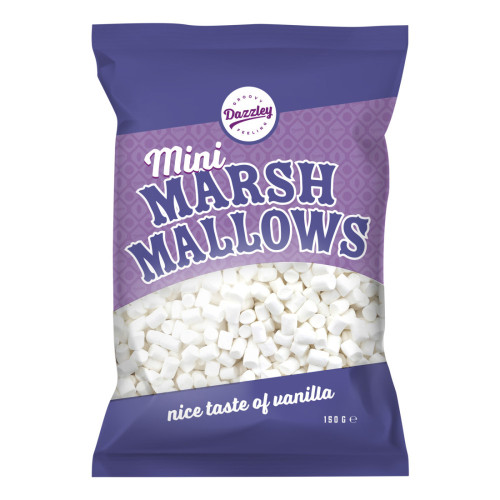 Dazzley Mini Marshmallows vita 150gr