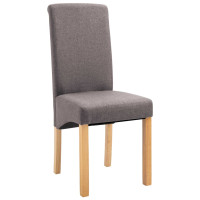 Produktbild för Matstolar 4 st taupe tyg