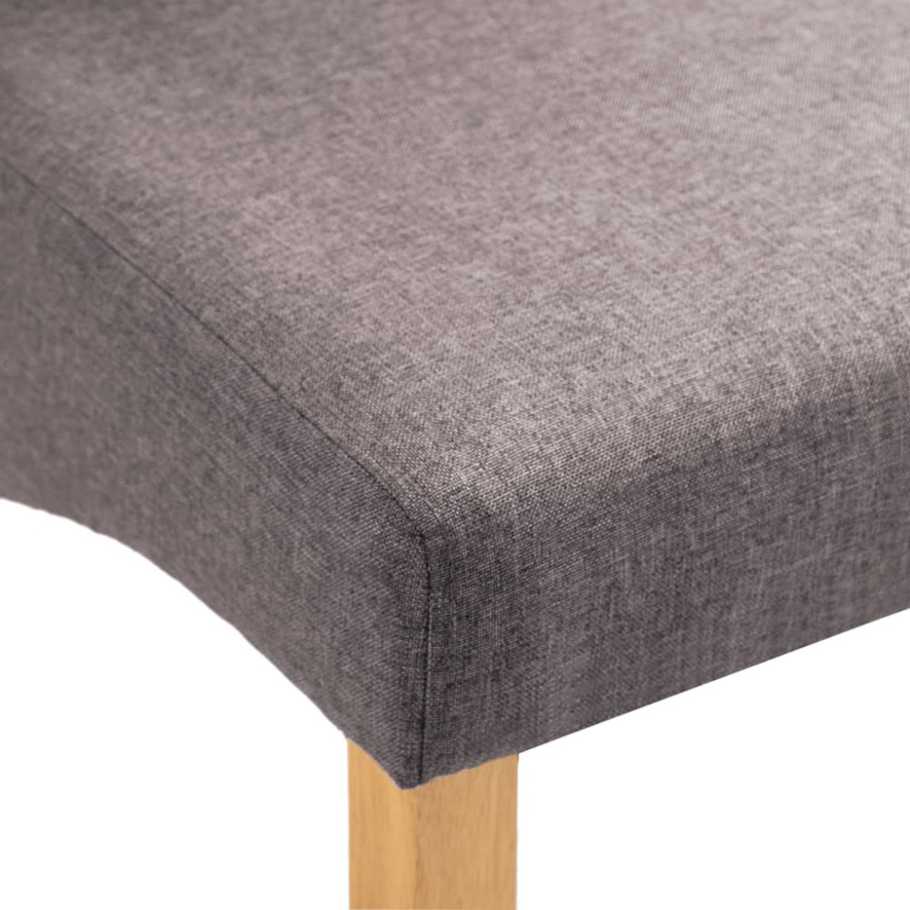 Produktbild för Matstolar 4 st taupe tyg