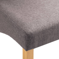Produktbild för Matstolar 4 st taupe tyg