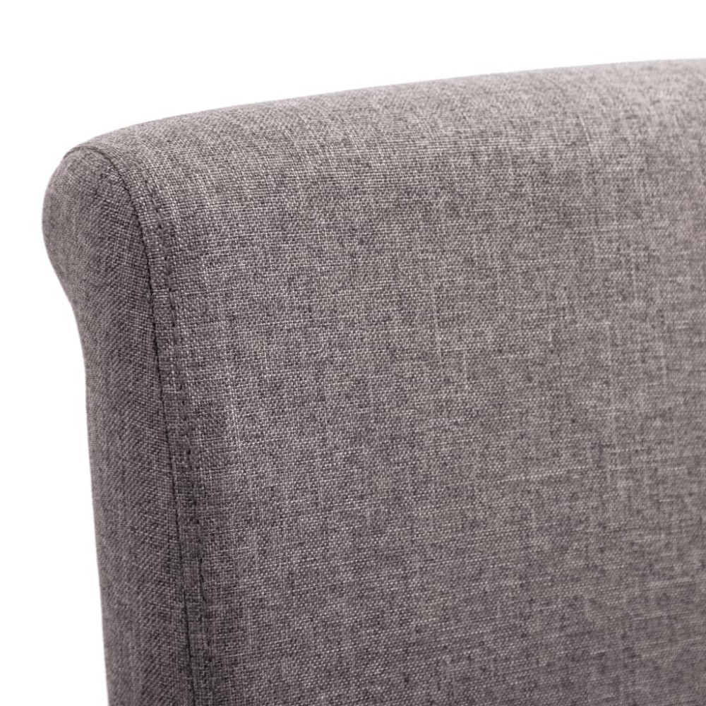 Produktbild för Matstolar 4 st taupe tyg