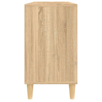 Produktbild för Tvättställsskåp sonoma-ek 80x33x60 cm konstruerat trä
