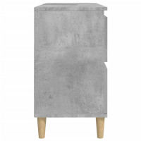 Produktbild för Tvättställsskåp betonggrå 80x33x60 cm konstruerat trä