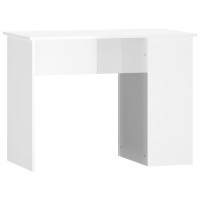 Miniatyr av produktbild för Skrivbord vit högglans 100x55x75 cm konstruerat trä