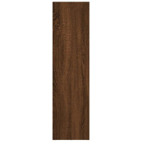 Produktbild för Bokhylla/tv-bänk brun ek 36x30x114 cm konstruerat trä