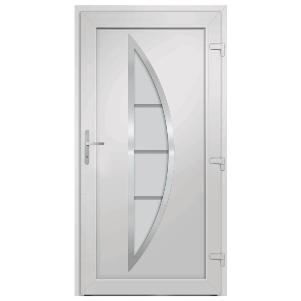 Produktbild för Ytterdörr antracit 108x200 cm PVC