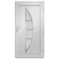Produktbild för Ytterdörr antracit 108x200 cm PVC