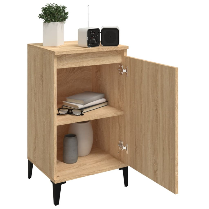 Produktbild för Sängbord 2 st sonoma-ek 40x35x70 cm konstruerat trä