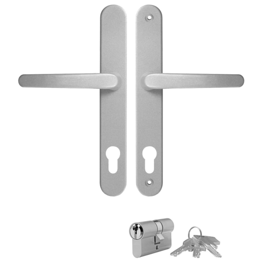 Produktbild för Ytterdörr antracit 98x208 cm PVC