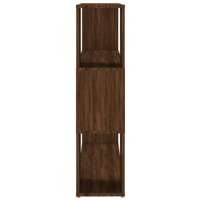 Produktbild för Bokhylla/rumsavdelare brun ek 100x24x94 cm