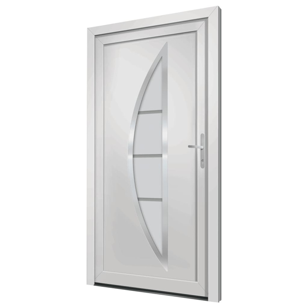 Produktbild för Ytterdörr vit 108x200 cm PVC