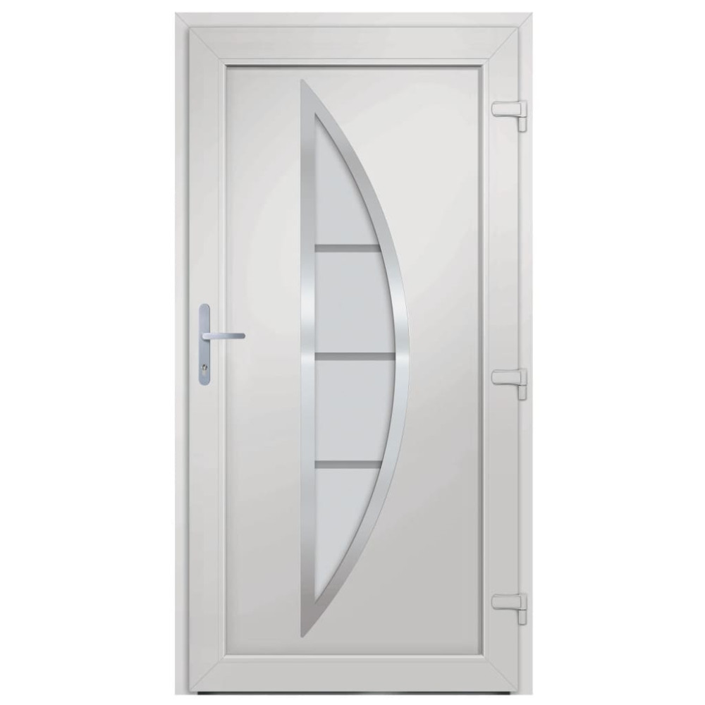 Produktbild för Ytterdörr vit 108x200 cm PVC