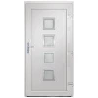 Produktbild för Ytterdörr antracit 98x190 cm PVC
