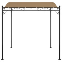 Produktbild för Paviljong taupe 2x2,3 m 180 g/m² tyg och stål