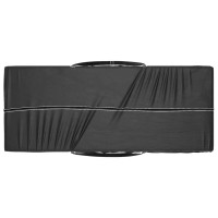 Produktbild för Dynväska 2 st svart 135x40x55 cm polyeten