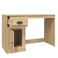 Produktbild för Skrivbord med låda sonoma-ek 115x50x75 cm konstruerat trä