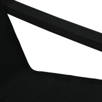 Produktbild för Vilstol med fotpall svart Tyg