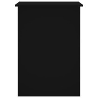 Produktbild för Skrivbord svart 100x55x75 cm konstruerat trä