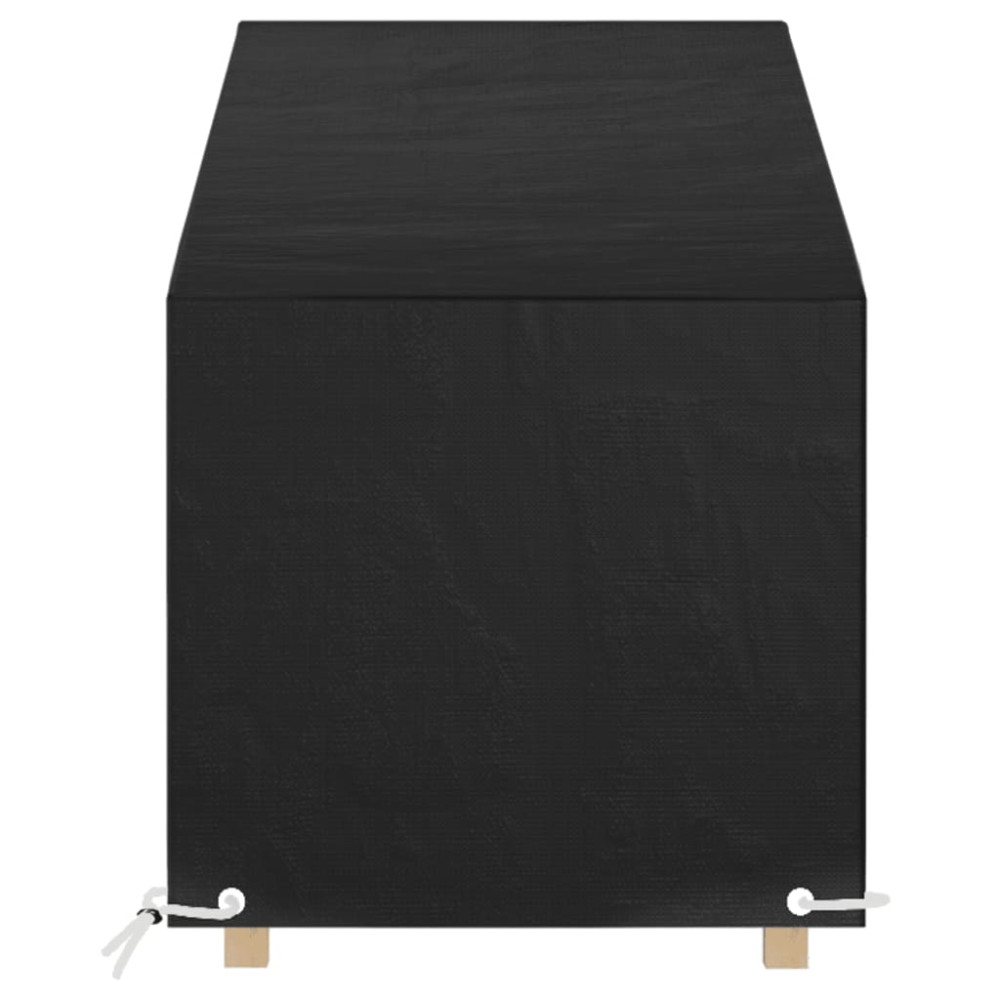 Produktbild för Överdrag för solsäng 12 öljetter 205x75x40/70 cm polyeten