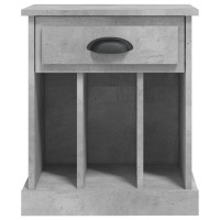 Miniatyr av produktbild för Sängbord 2 st betonggrå 43x36x50 cm