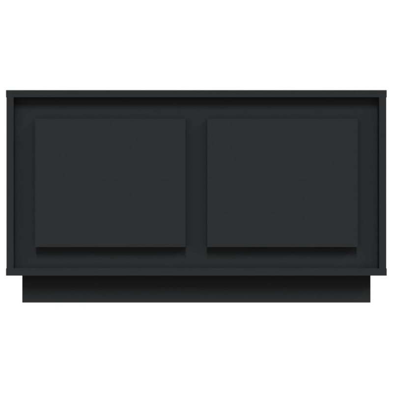 Produktbild för TV-bänk svart 80x35x45 cm konstruerat trä