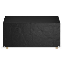 Produktbild för Överdrag för utomhusbänk 2st 12 ölj. 210x70x70/88 cm polyeten