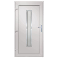 Produktbild för Ytterdörr antracit 98x190 cm PVC