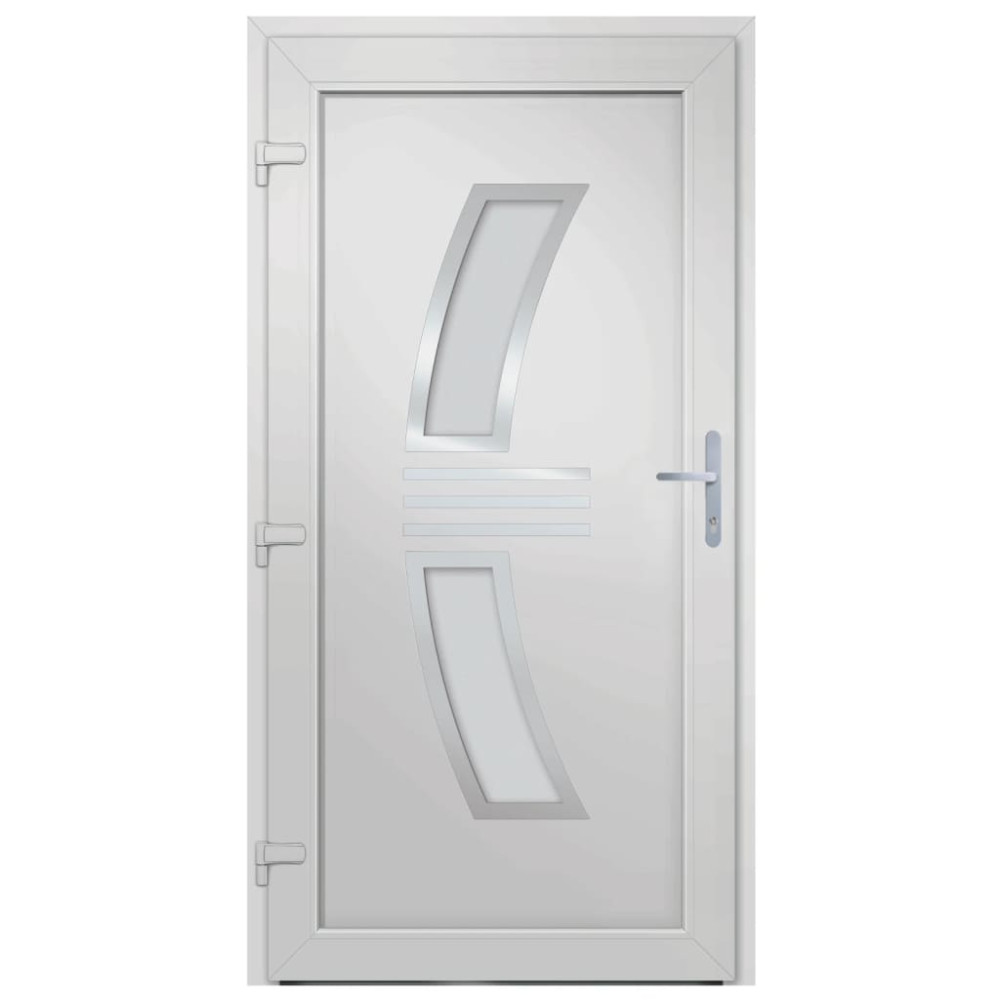 Produktbild för Ytterdörr antracit 98x208 cm PVC