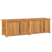 Produktbild för Trädgårdslåda med påse 175x50x53 cm massiv teak