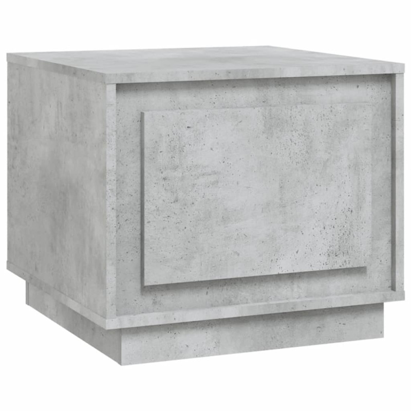 Produktbild för Soffbord betonggrå 51x50x44 cm konstruerat trä
