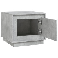 Miniatyr av produktbild för Soffbord betonggrå 51x50x44 cm konstruerat trä