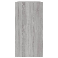 Produktbild för Bokhylla/skänk grå sonoma 50x25x80 cm konstruerat trä